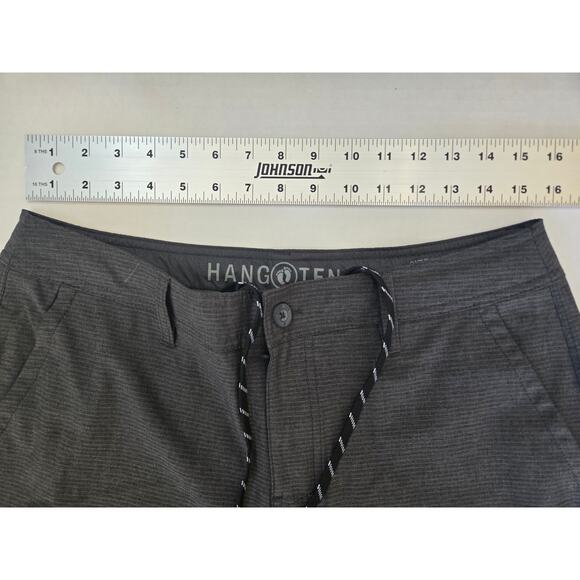 Hang Ten Men Board Shorts Size 32 Gray Surf Style Excellent Pre-Owned - Picture 4 of 7